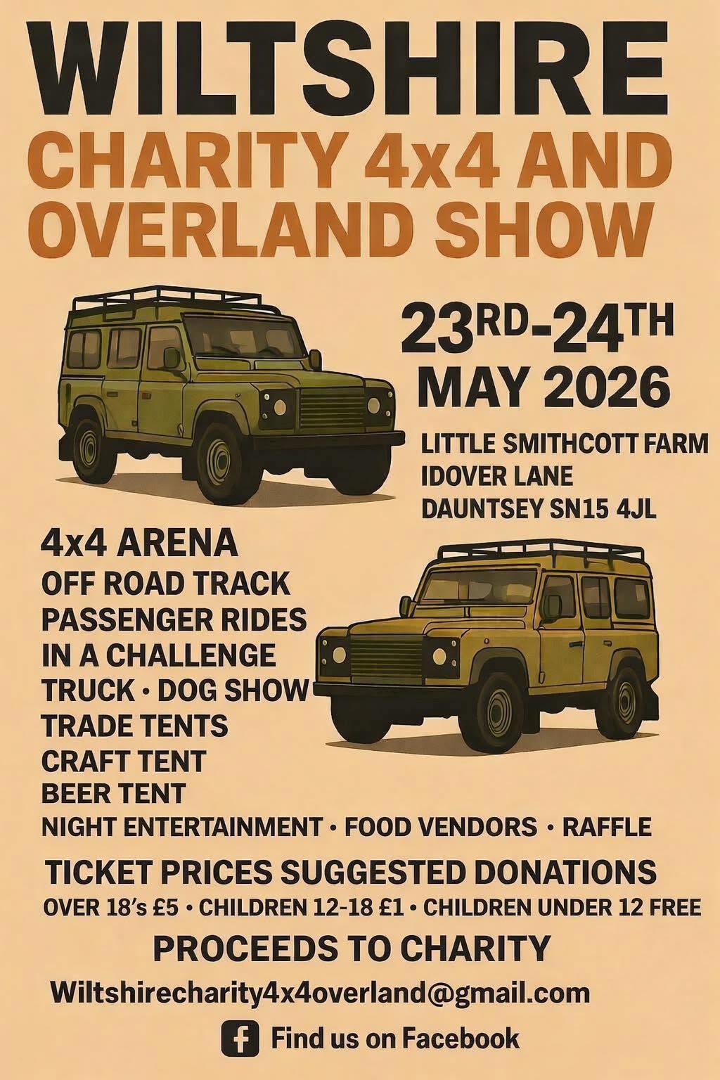 TFR4X4 at the Wiltshire charity 4x4 overland show for 2026 23-24 May 2026