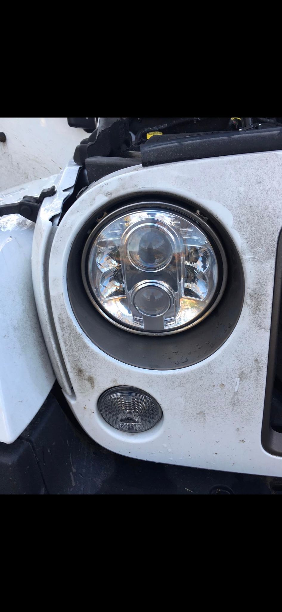 TF711 TERRAFIRMA 7" LED HEADLIGHT (PAIR) LHD & E-MARKED-DOT APPROVED