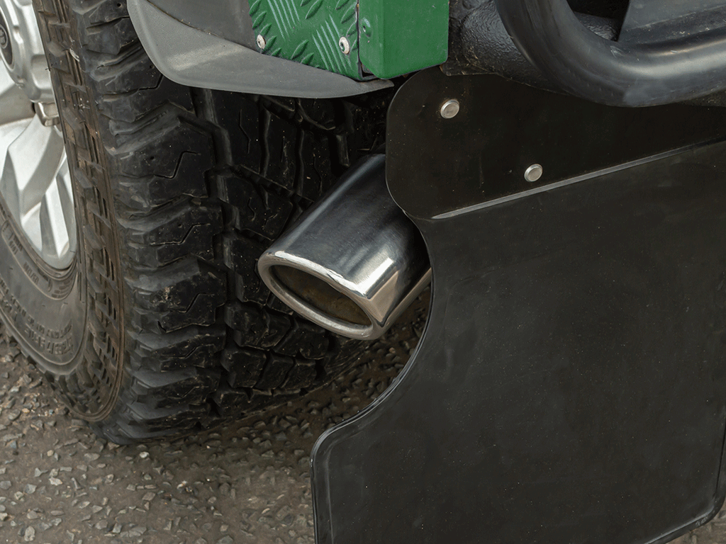 GA568 BIG BORE 3in STRAIGHT THROUGH TAIL PIPE DEF 90" TD5 PUMA