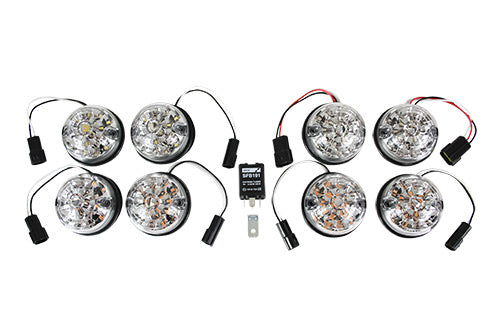GL1191 WIPAC CLEAR LENS LED LIGHT KIT FOR DEFENDER 90/110 AND SERIES 3