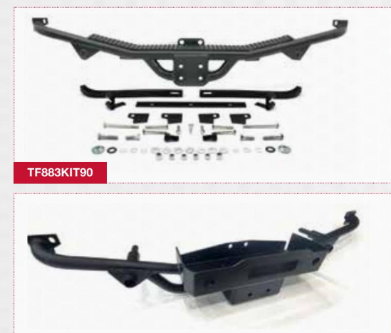 TF883KIT90TDI: TERRAFIRMA REAR STEP ASSY TOW BAR DEF. 90" 83-1998