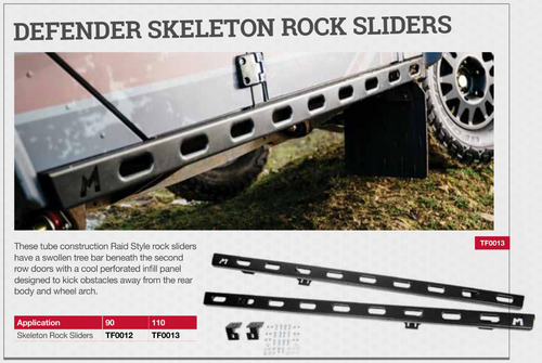 TF0013 TF SKELETON ROCK SLIDERS - DEFENDER 110