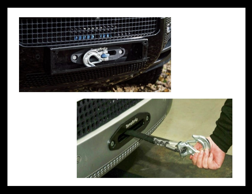 TF8030 TERRAFIRMA DISCRETE WINCH MOUNT 2020 DEFENDER ALL MODELS *NOT V8 PETROL