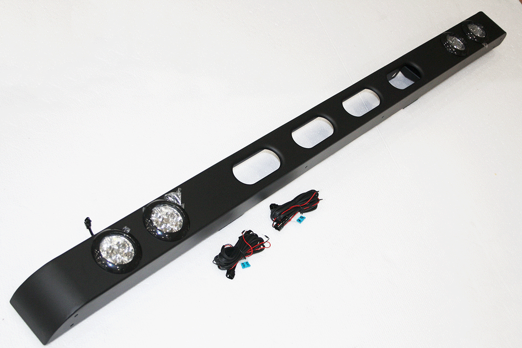 TF056 TERRAFIRMA SKELETON STRAIGHT BUMPER WITH DRL LIGHTS DEFENDER