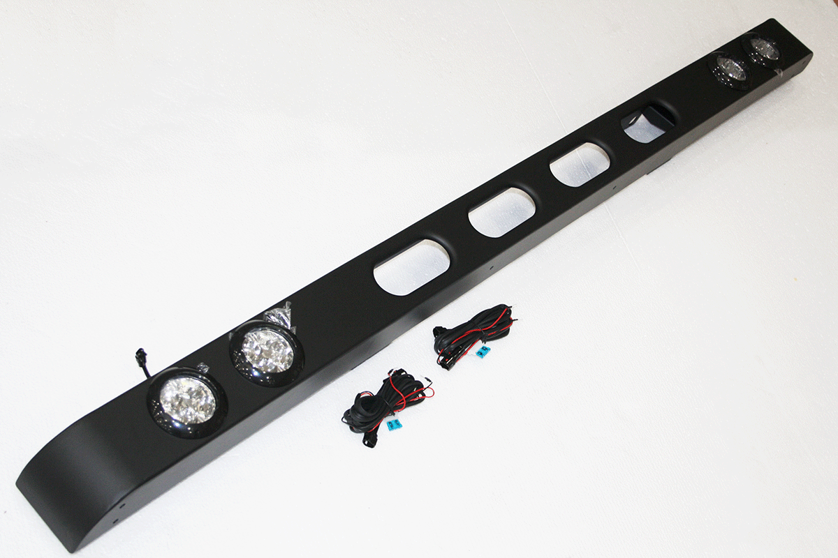 TF056 TERRAFIRMA SKELETON STRAIGHT BUMPER WITH DRL LIGHTS DEFENDER