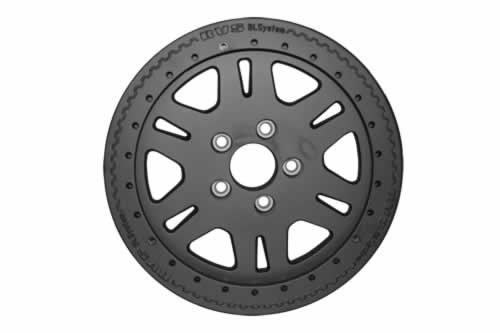 TF106 RVS BEADLOCK WHEEL - MATT BLACK - D2 / P38