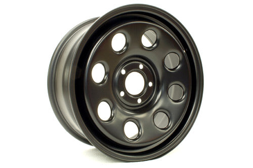 TF152 18X8 ET45 STEEL WHEEL D3/D4/RRS SATIN BLACK WITH NUTS
