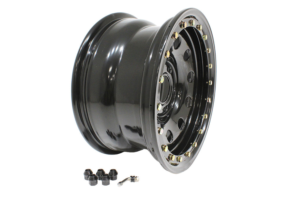 TF163 TERRAFIRMA 8X16 ET25 SIMULATED BEADLOCK STEEL WHEEL D2/P38