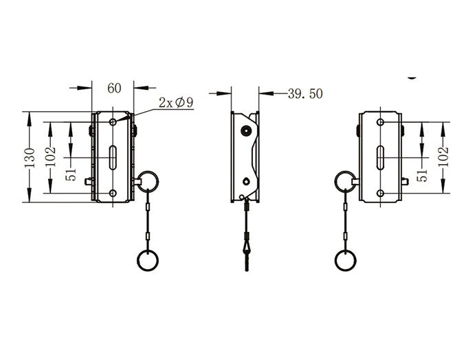 TF1718 TERRAFIRMA QUICK RELEASE AWNING MOUNTING BRACKETS - (PAIR)