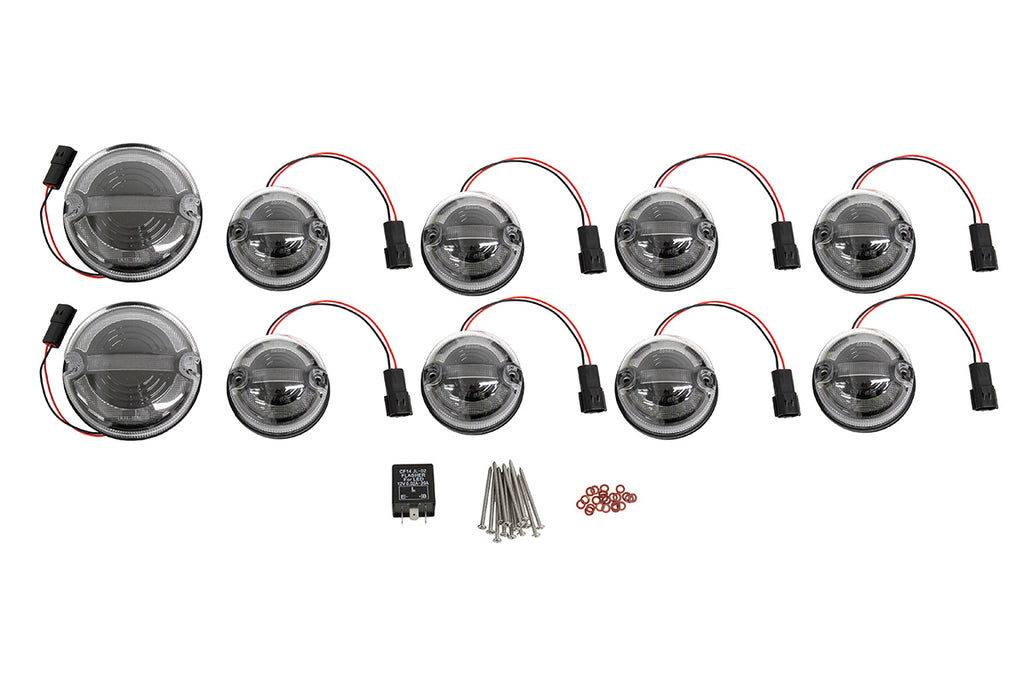 TF31036 73MM HALO & BAR STYLE LED DEFENDER LIGHT KIT - CLEAR