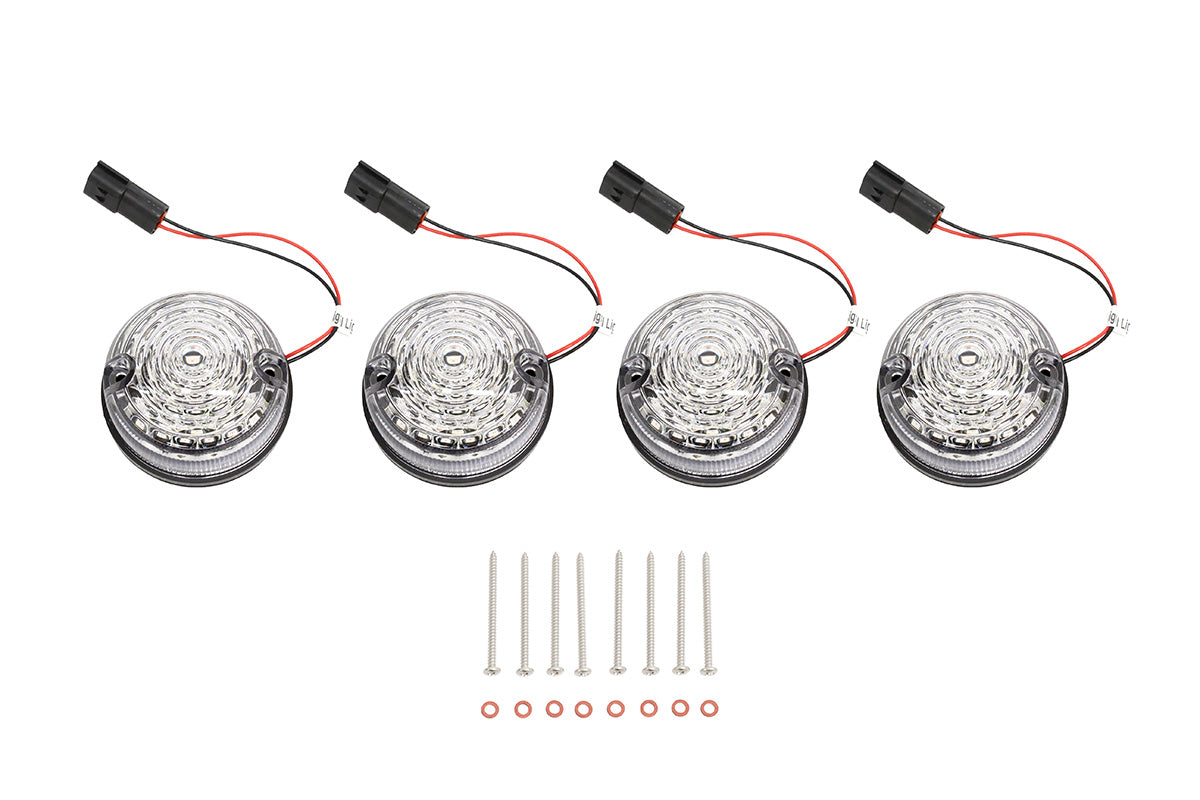 TF31055 73MM SCROLLING STYLE LED DEFENDER INDICATOR KIT - CLEAR