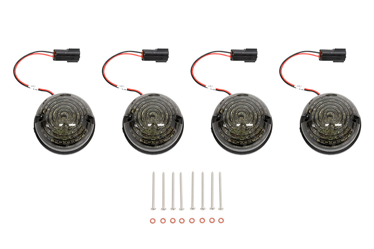 TF31056 73MM SCROLLING STYLE LED DEFENDER INDICATOR KIT - SMOKED