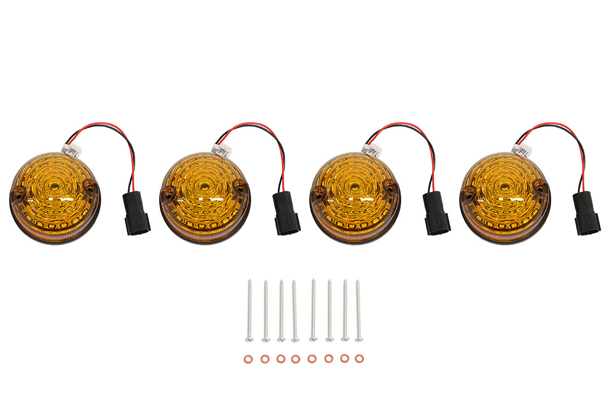 TF31057 73MM SCROLLING STYLE LED DEFENDER INDICATOR KIT - AMBER