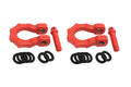 TF3384 TERRAFIRMA 10T RED SUPER DUTY SHACKLES (PAIR) 22MM PINS