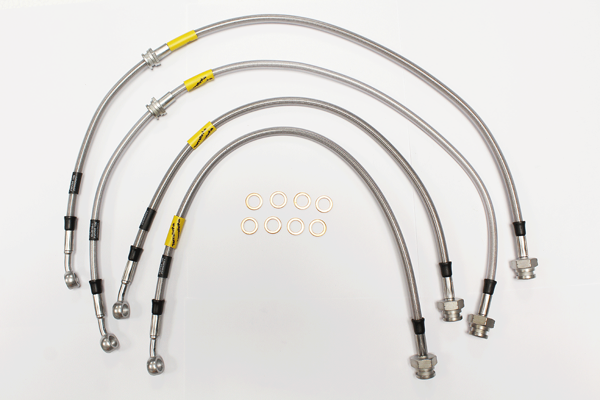 TF650GDXL TF GOODRIDGE EXTREME+5" EXT BRAKE HOSE KIT D2 1998 - 2004 4 LINE KIT