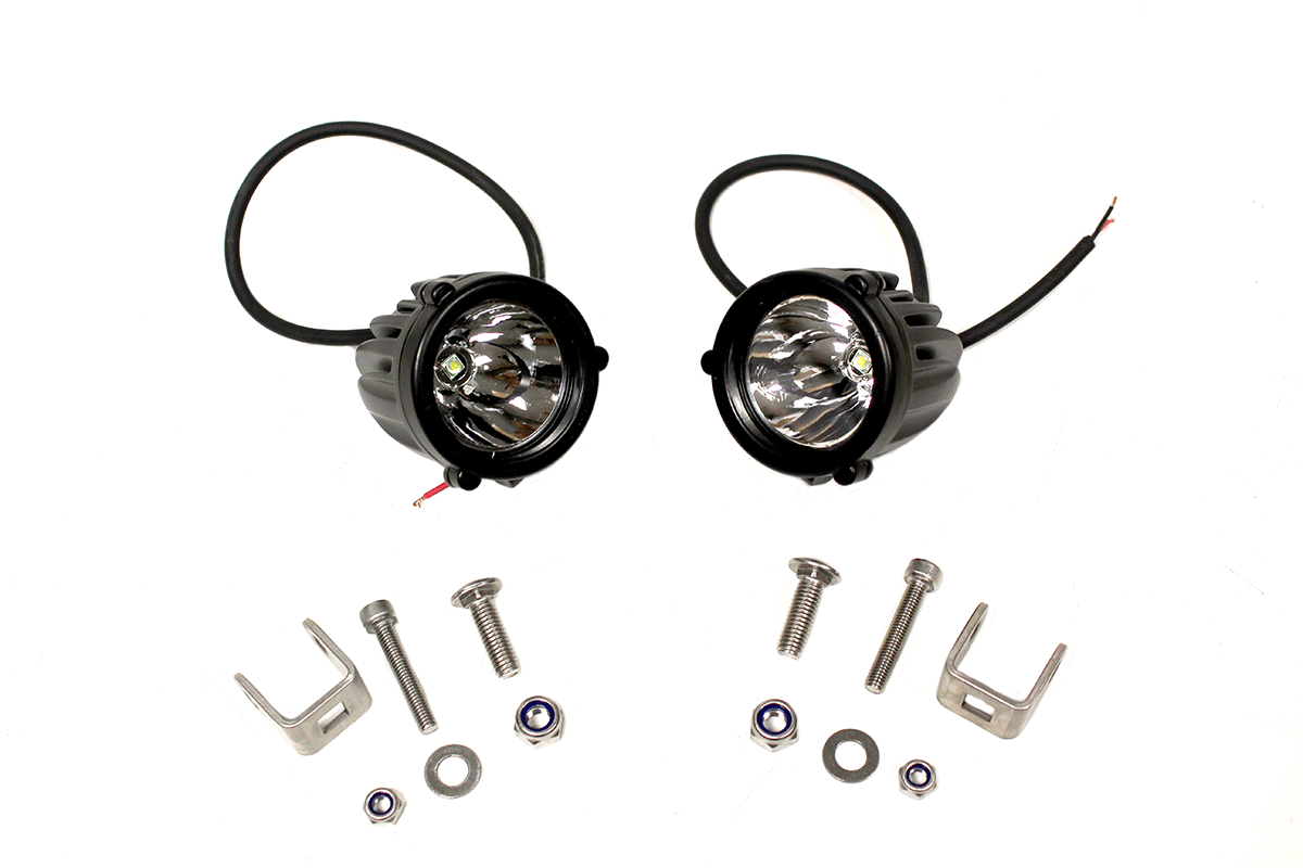 TF712 WILDERNESS LIGHTING PAIR OF 10W 800LM SPOT LED LIGHTS - LED