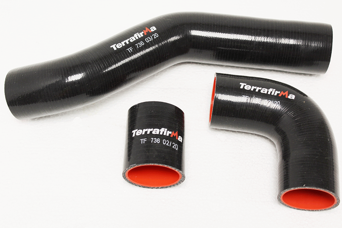 TF736 SILICONE INTERCOOLER & TURBO HOSE KIT - BLACK 300TDI DISCO1/DEFENDER/RRC