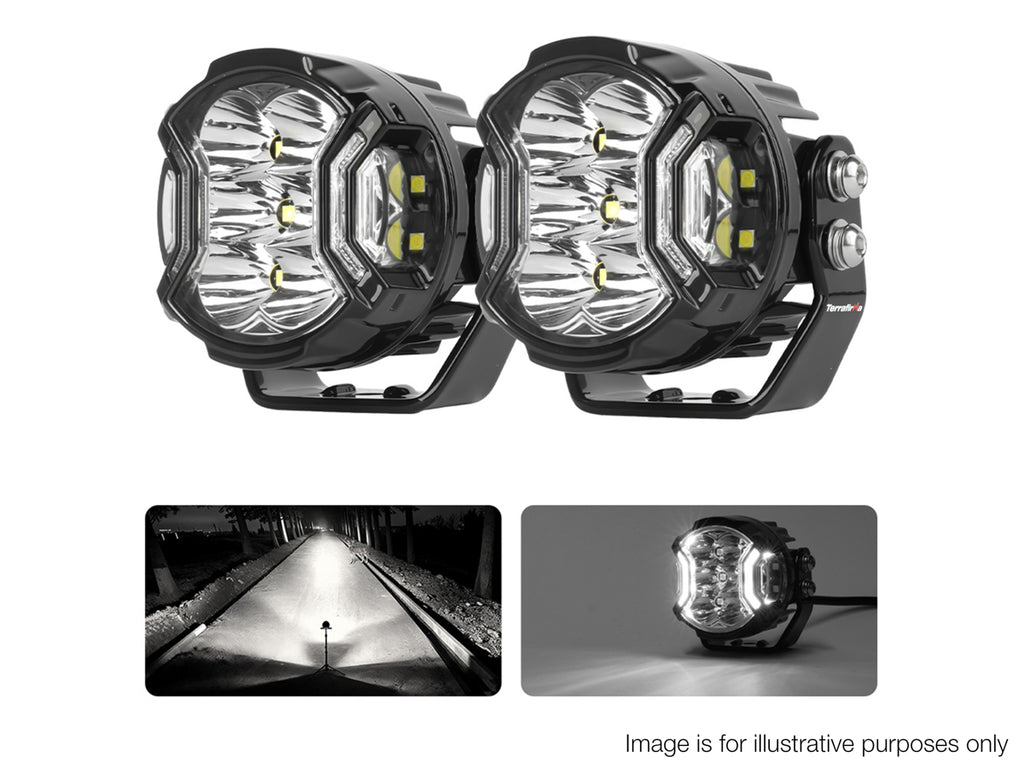 TF7701 TERRAFIRMA 3" LED DRIVING LIGHTS WITH DRL 8700LM (PAIR)