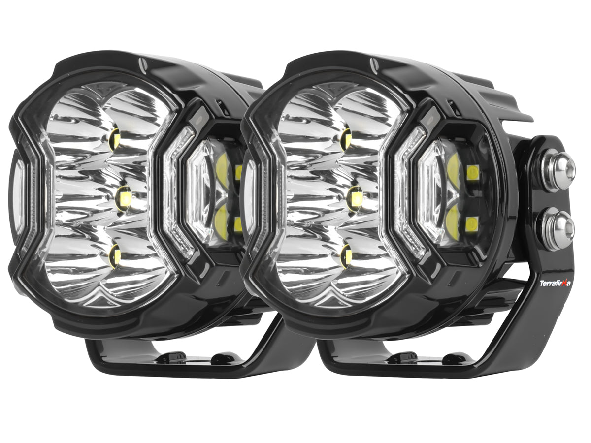 TF7702 TERRAFIRMA 5" LED DRIVING LIGHTS WITH DRL 17500LM (PAIR)