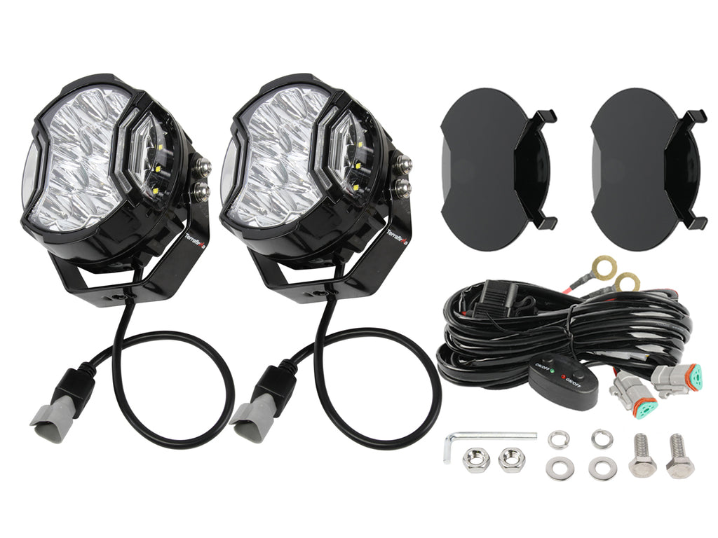 TF7702 TERRAFIRMA 5" LED DRIVING LIGHTS WITH DRL 17500LM (PAIR)