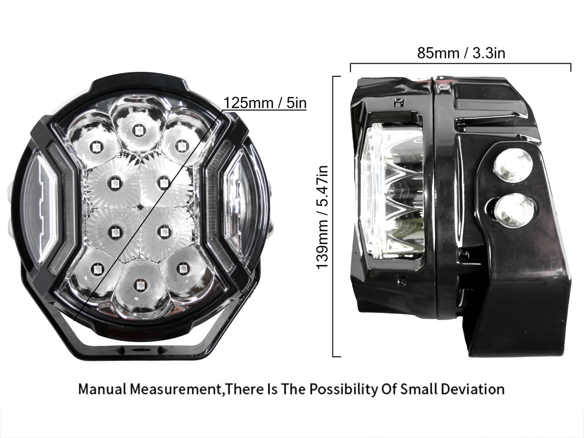 TF7702 TERRAFIRMA 5" LED DRIVING LIGHTS WITH DRL 17500LM (PAIR)