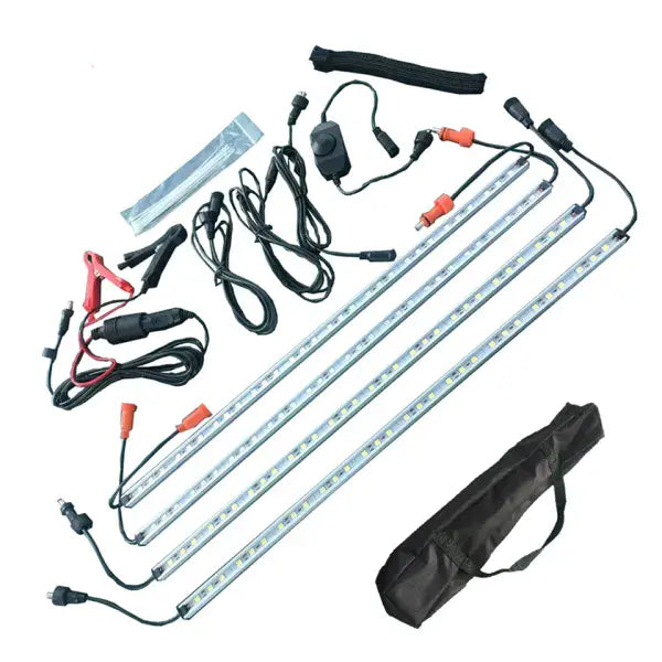 WDA001 Awning 12V Dimmable LED Camping Light Rigid Strips Amber And White