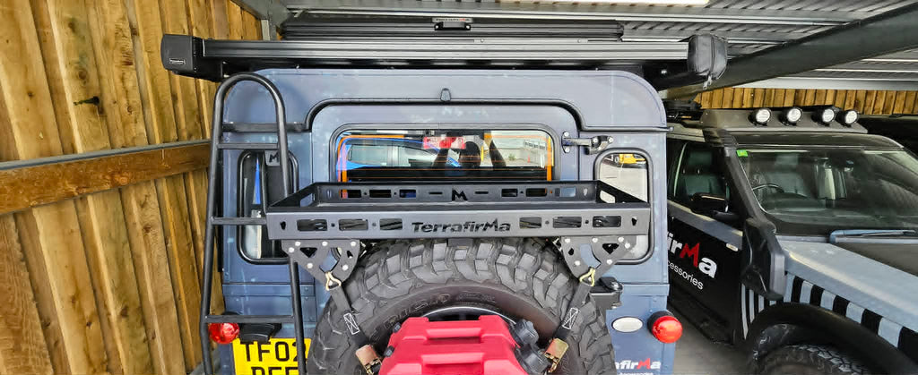 TF065 TERRAFIRMA SPARE WHEEL MOUNTED LUGGAGE RACK