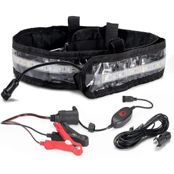 WDA002 Awning 12V Dimmable LED Camping Light Roll-up Flexible Strips Amber And White