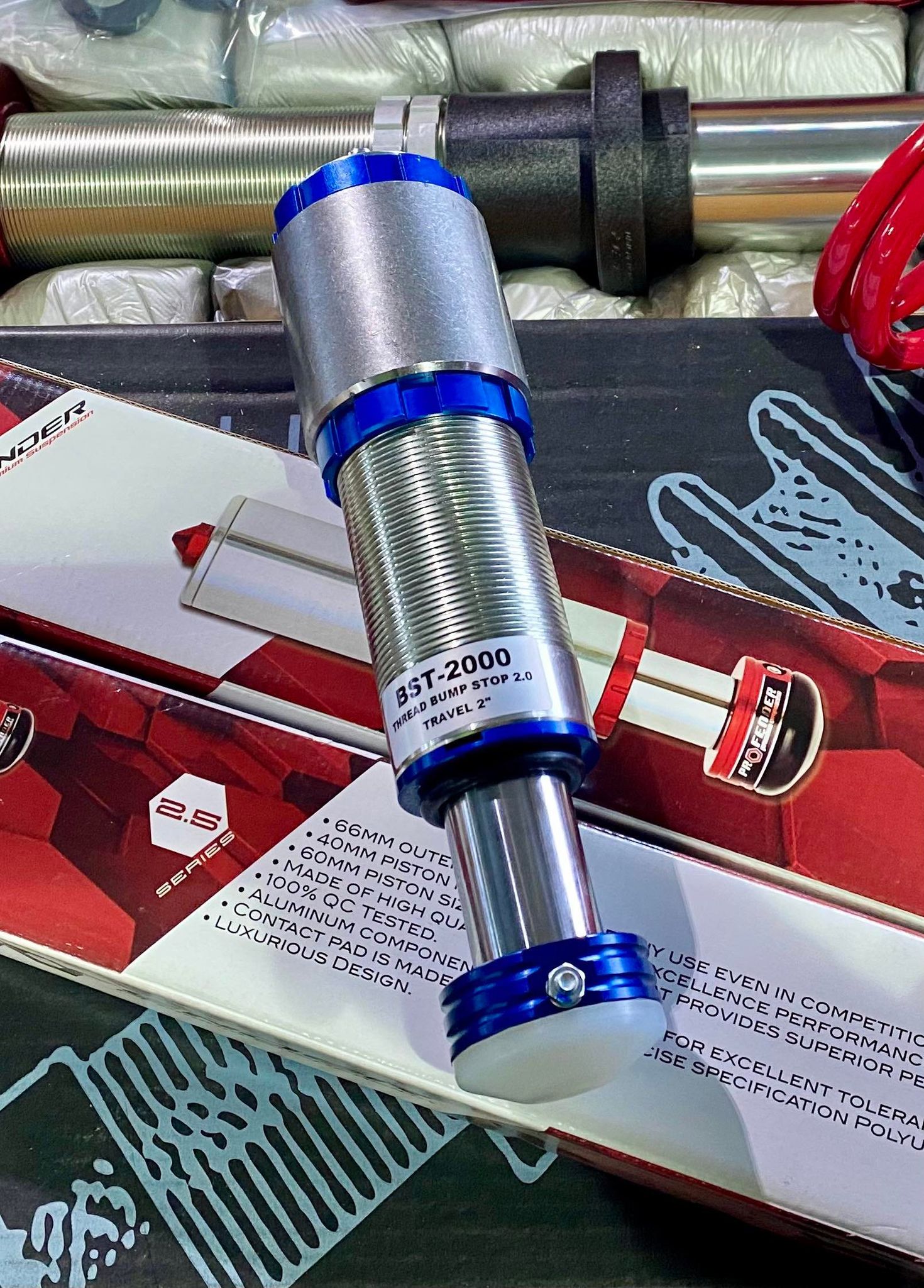 TF149 HYDRAULIC BUMP STOP 2" TRAVEL THREADED BODY