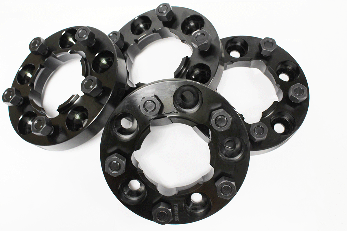 TF301B WHEEL SPACERS 30MM ALLOY - SET OF 4 - BLACK - D1/DEF/RRC